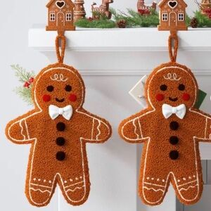 2 l  18" Christmas Faux Shearling Gingerbread Stocking - Wondershop™ Target
